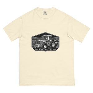 The Tractor Mugs Store Ivory / S John Deere 7810 TRAFFIC WHAT TRAFFIC? Moose | Unisex Premium T-shirt Quality Farmers Merch