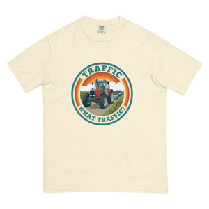 The Tractor Mugs Store Ivory / S Massey Ferguson 3075 TRAFFIC WHAT TRAFFIC? Retro | Unisex Premium T-shirt Quality Farmers Merch
