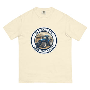 The Tractor Mugs Store Ivory / S New Holland TM 135 OLD SCHOOL NEW HOLLAND Engraving | Unisex Premium T-shirt Quality Farmers Merch