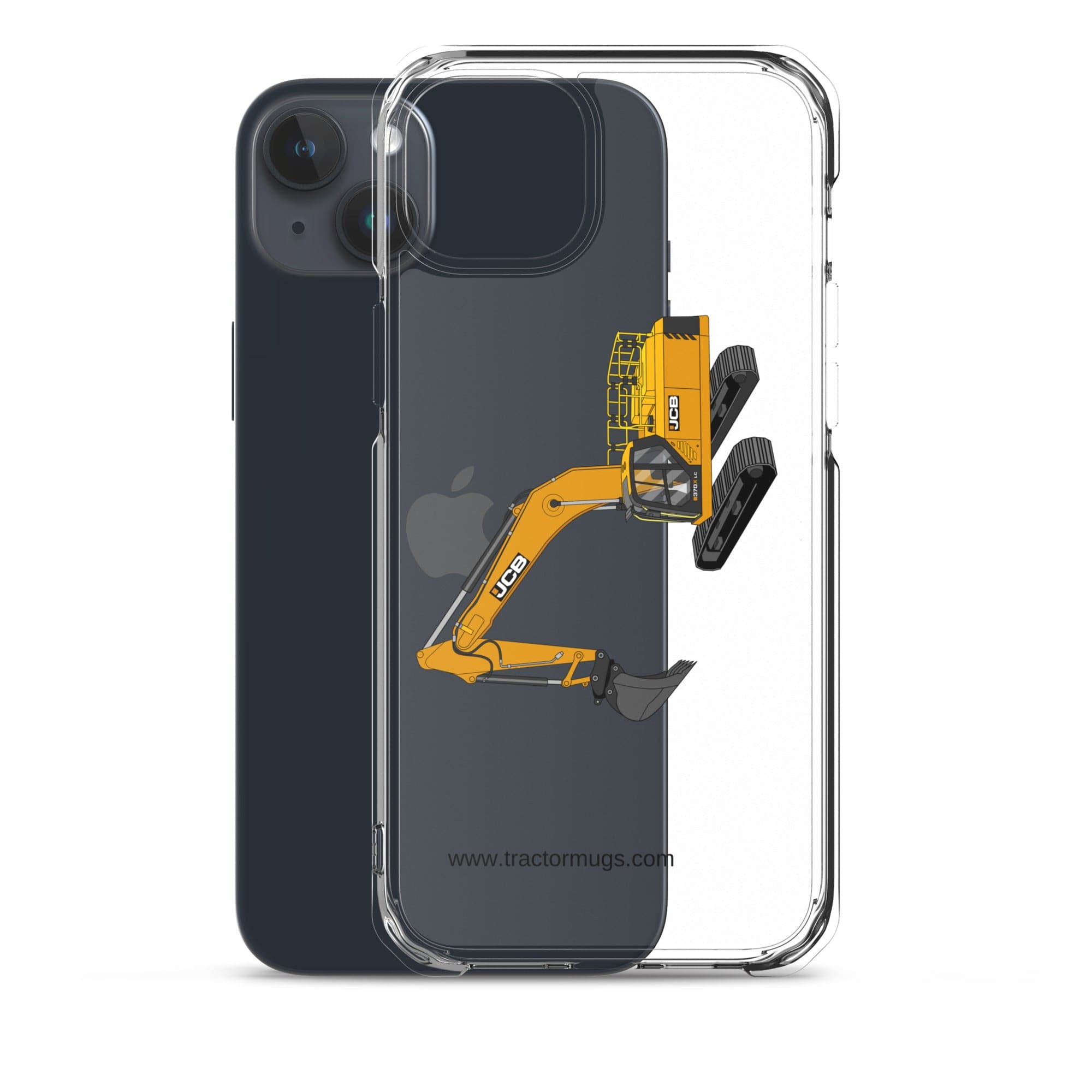 The Tractor Mugs Store JCB 370 LC | Clear Case for iPhone® Quality Farmers Merch