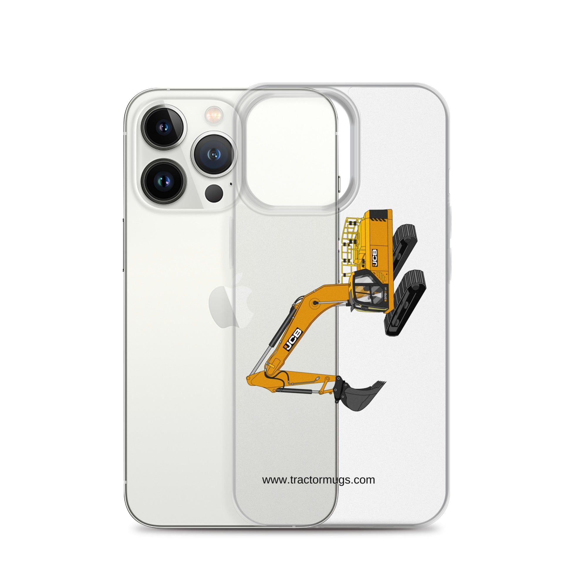 The Tractor Mugs Store JCB 370 LC | Clear Case for iPhone® Quality Farmers Merch