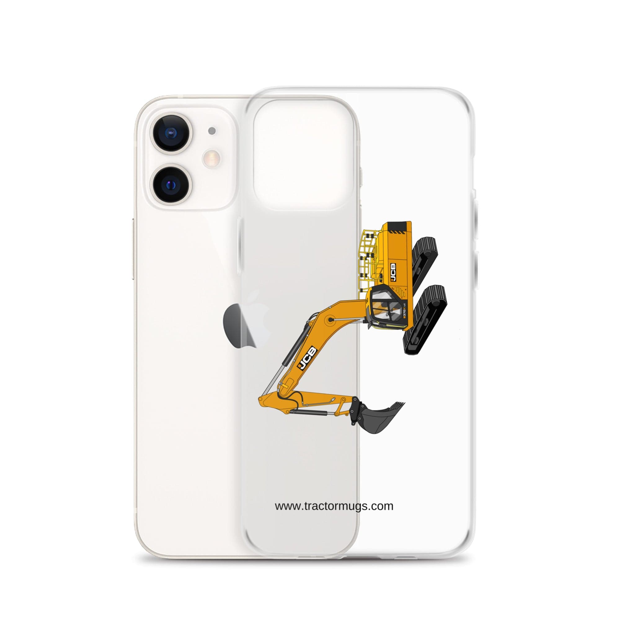 The Tractor Mugs Store JCB 370 LC | Clear Case for iPhone® Quality Farmers Merch