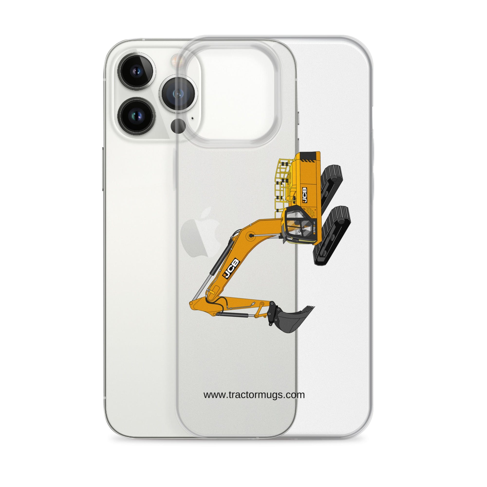 The Tractor Mugs Store JCB 370 LC | Clear Case for iPhone® Quality Farmers Merch