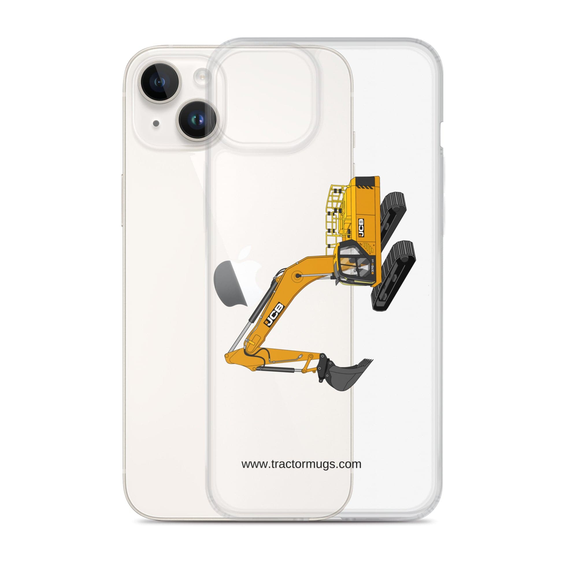 The Tractor Mugs Store JCB 370 LC | Clear Case for iPhone® Quality Farmers Merch