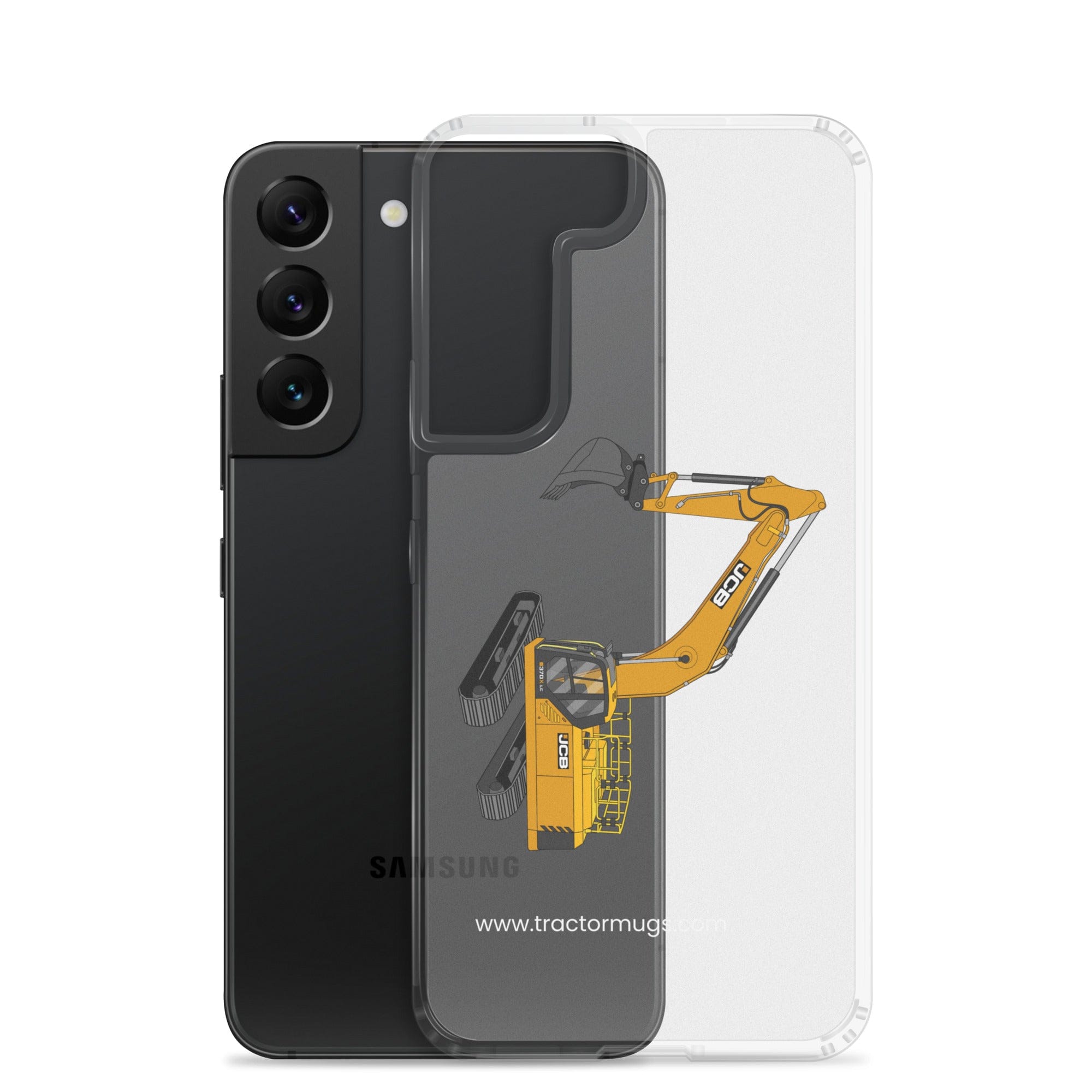 The Tractor Mugs Store JCB 370 LC | Clear Case for Samsung® Quality Farmers Merch