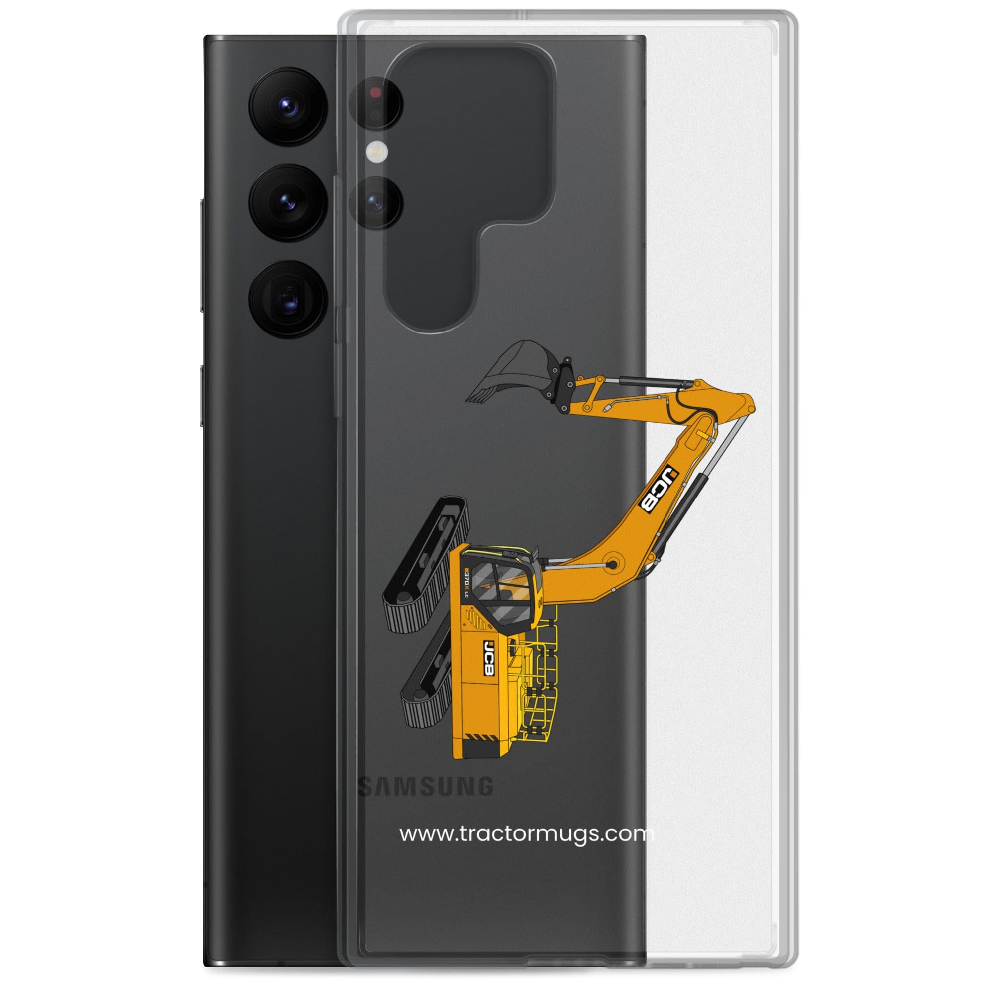 The Tractor Mugs Store JCB 370 LC | Clear Case for Samsung® Quality Farmers Merch