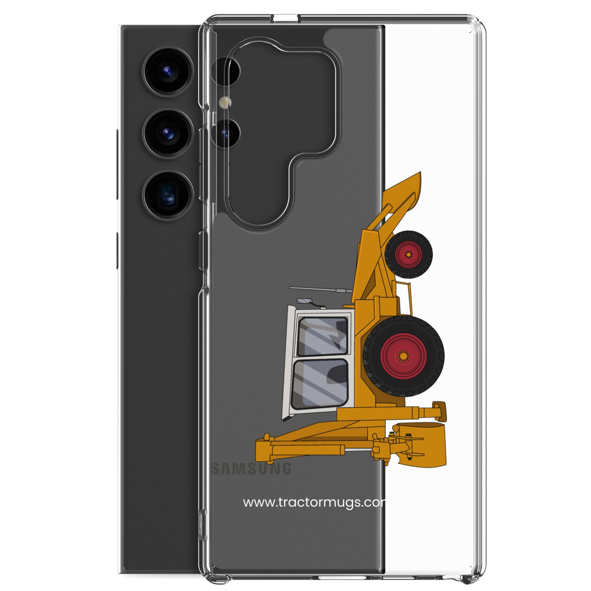 The Tractor Mugs Store JCB 3C (1975) | Clear Case for Samsung® Quality Farmers Merch