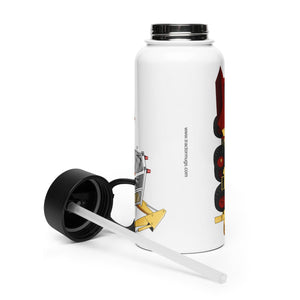 The Tractor Mugs Store JCB 3C (1975) | Stainless Steel Water Bottle Quality Farmers Merch
