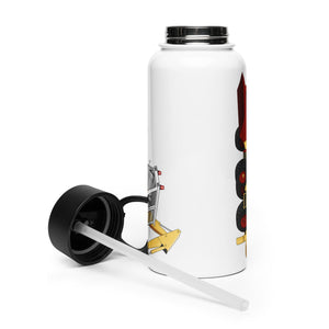 The Tractor Mugs Store JCB 3C (1975) | Stainless Steel Water Bottle Quality Farmers Merch