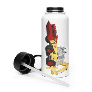 The Tractor Mugs Store JCB 3C (1975) | Stainless Steel Water Bottle Quality Farmers Merch