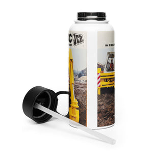 The Tractor Mugs Store JCB 3C II Advert | Stainless Steel Water Bottle Quality Farmers Merch