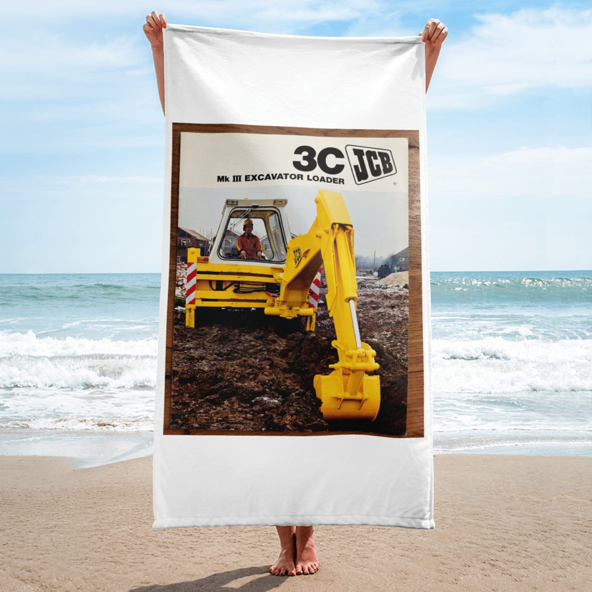 The Tractor Mugs Store JCB 3C II Advert | Towel Quality Farmers Merch