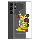 The Tractor Mugs Store JCB 3C II Backhoe | Clear Case for Samsung® Quality Farmers Merch