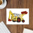 The Tractor Mugs Store JCB 3C II Backhoe | Sticker sheet Quality Farmers Merch