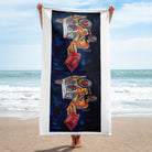 The Tractor Mugs Store JCB 3C II | Splash Art Towel Quality Farmers Merch