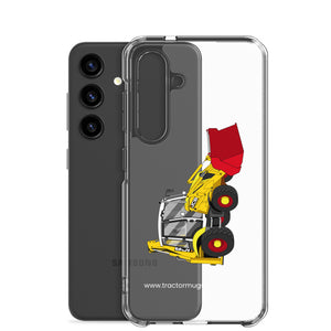 The Tractor Mugs Store JCB 3CX 70th Anniversary Edition | Clear Case for Samsung® Quality Farmers Merch
