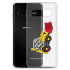 The Tractor Mugs Store JCB 3CX 70th Anniversary Edition | Clear Case for Samsung® Quality Farmers Merch