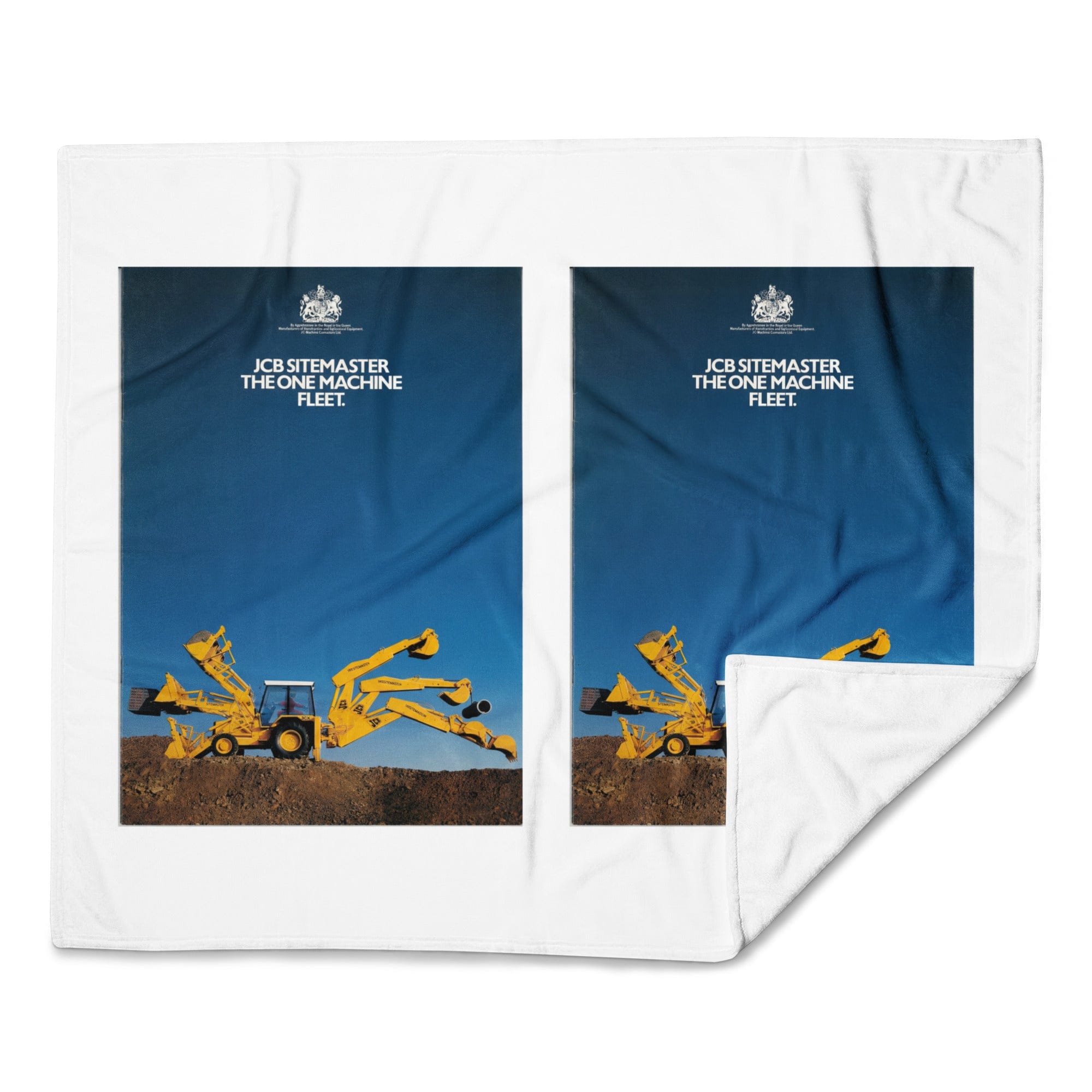 The Tractor Mugs Store JCB 3CX Sitemaster Advert (1988)  | Throw Blanket Quality Farmers Merch