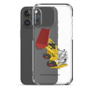 The Tractor Mugs Store JCB 3CX White Cabin 2WD | Clear Case for iPhone® Quality Farmers Merch