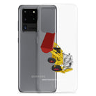 The Tractor Mugs Store JCB 3CX White Cabin 2WD | Clear Case for Samsung® Quality Farmers Merch