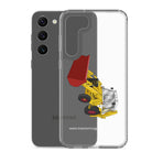 The Tractor Mugs Store JCB 3CX White Cabin 2WD | Clear Case for Samsung® Quality Farmers Merch