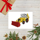 The Tractor Mugs Store JCB 3CX White Cabin 2WD | Sticker sheet Quality Farmers Merch