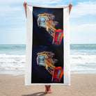 The Tractor Mugs Store JCB 3CX White Cabin | Splash Art Towel Quality Farmers Merch