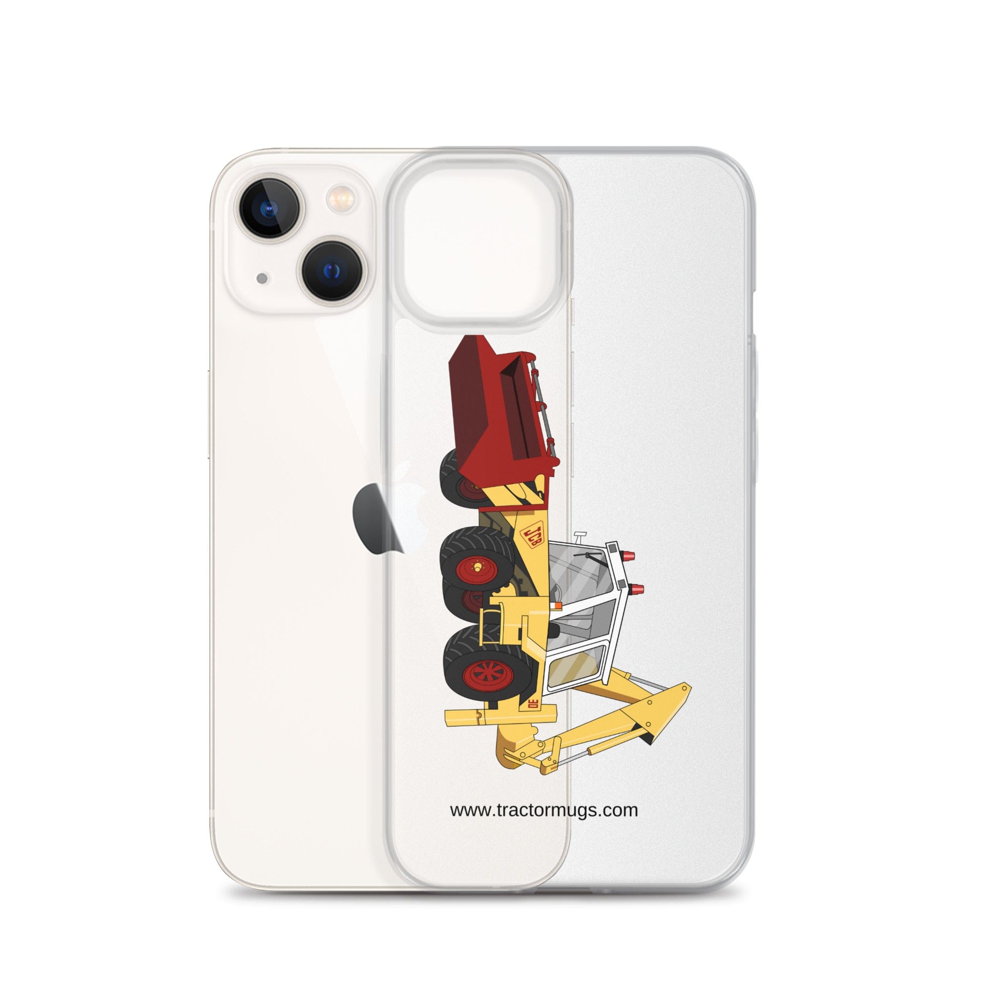 The Tractor Mugs Store JCB 3D (1975) | Clear Case for iPhone® Quality Farmers Merch