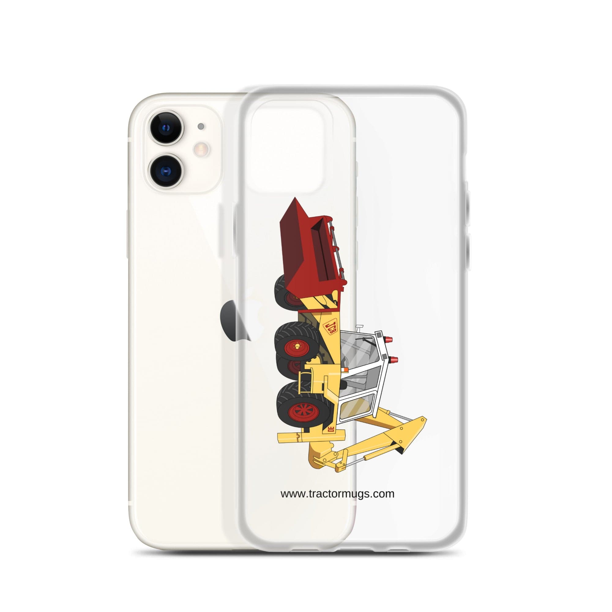 The Tractor Mugs Store JCB 3D (1975) | Clear Case for iPhone® Quality Farmers Merch