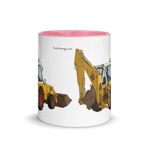 The Tractor Mugs Store JCB 3D Working | Mug with Colour Inside Quality Farmers Merch