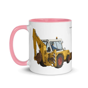 The Tractor Mugs Store JCB 3D Working | Mug with Colour Inside Quality Farmers Merch