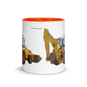 The Tractor Mugs Store JCB 3D Working | Mug with Colour Inside Quality Farmers Merch
