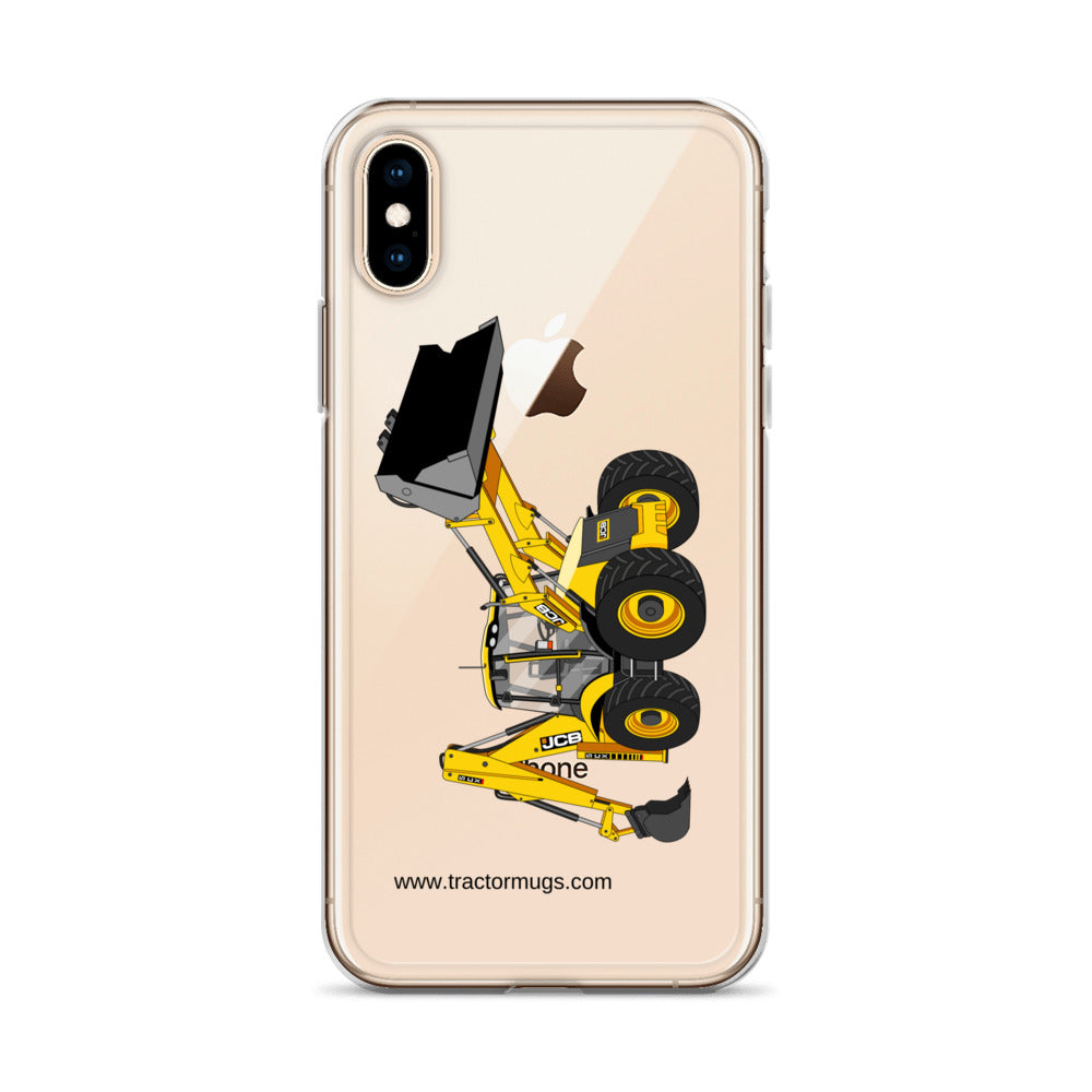 The Tractor Mugs Store JCB 5CX Backhoe | Clear Case for iPhone® Quality Farmers Merch