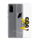 The Tractor Mugs Store JCB 5CX Backhoe | Clear Case for Samsung® Quality Farmers Merch