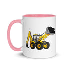 The Tractor Mugs Store JCB 5CX Backhoe | Mug with Color Inside Quality Farmers Merch