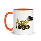 The Tractor Mugs Store JCB 5CX Backhoe | Mug with Color Inside Quality Farmers Merch