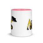 The Tractor Mugs Store JCB 5CX Backhoe | Mug with Color Inside Quality Farmers Merch