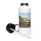 The Tractor Mugs Store JCB 814 Man | Stainless steel water bottle with a straw lid Quality Farmers Merch
