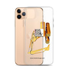 The Tractor Mugs Store JCB 814 Super | Clear Case for iPhone® Quality Farmers Merch