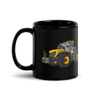 The Tractor Mugs Store JCB Fastrac 4220 Icon | Black Glossy Mug Quality Farmers Merch