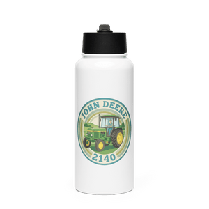 The Tractor Mugs Store John Deere 2140 | Stainless Steel Water Bottle Quality Farmers Merch