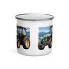 The Tractor Mugs Store John Deere 3050 | Splash Art Enamel Mug Quality Farmers Merch