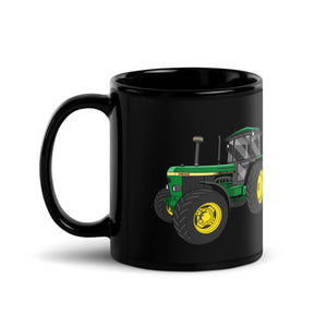 The Tractor Mugs Store John Deere 3650 | Black Glossy Mug Quality Farmers Merch