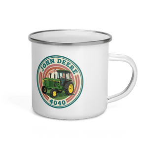 The Tractor Mugs Store John Deere 4040 | Enamel Mug Quality Farmers Merch