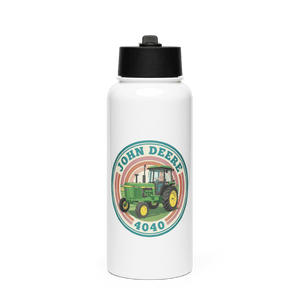The Tractor Mugs Store John Deere 4040 | Stainless Steel Water Bottle Quality Farmers Merch