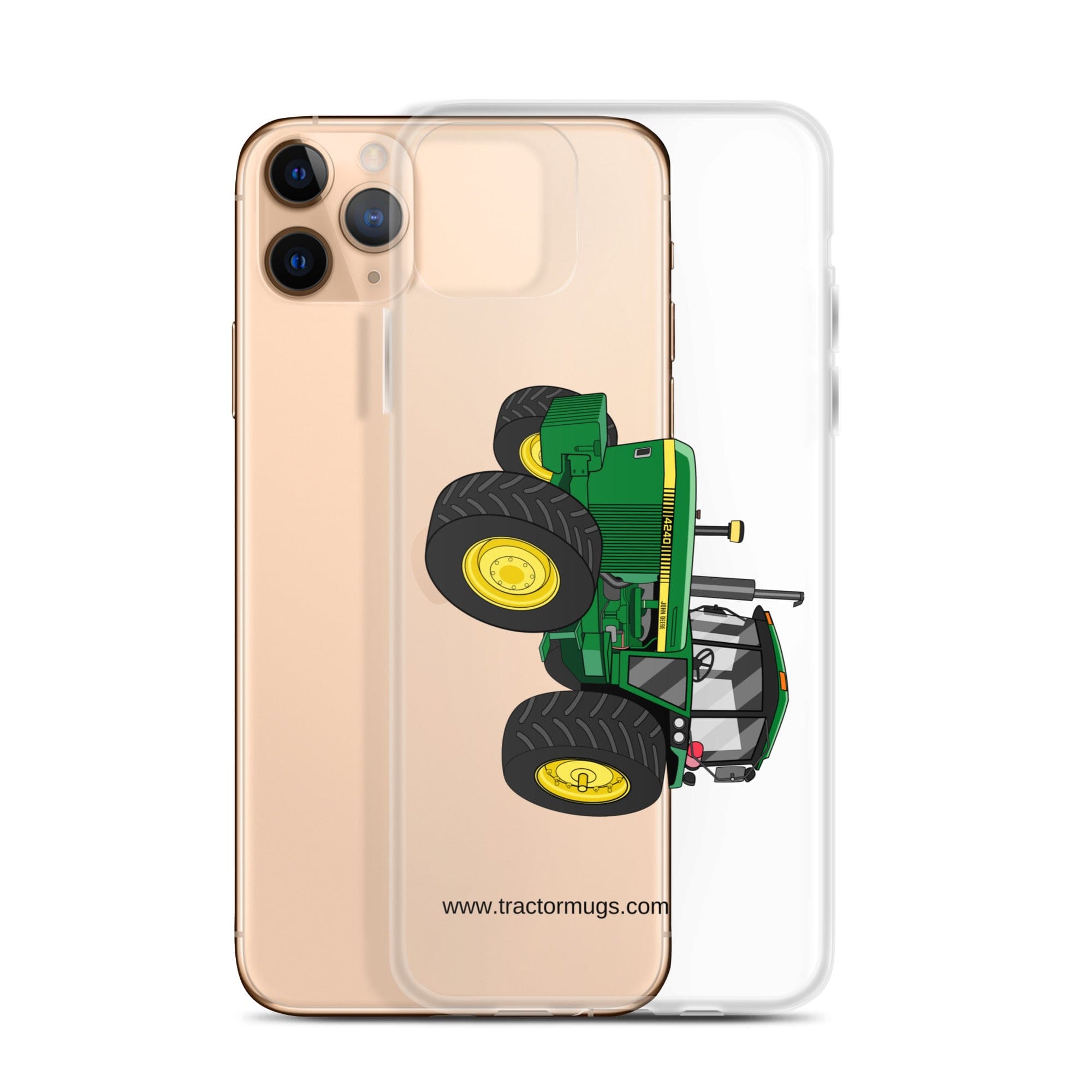 The Tractor Mugs Store John Deere 4240  |  Clear Case for iPhone® Quality Farmers Merch