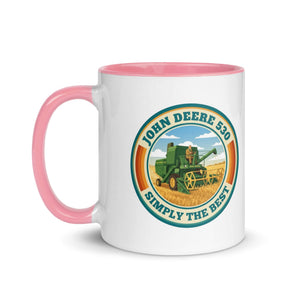 The Tractor Mugs Store John Deere 530 John Deere 530 SIMPLY THE BEST | Mug with Colour Inside Quality Farmers Merch