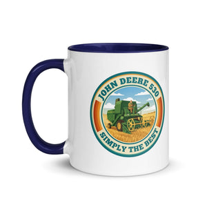 The Tractor Mugs Store John Deere 530 John Deere 530 SIMPLY THE BEST | Mug with Colour Inside Quality Farmers Merch