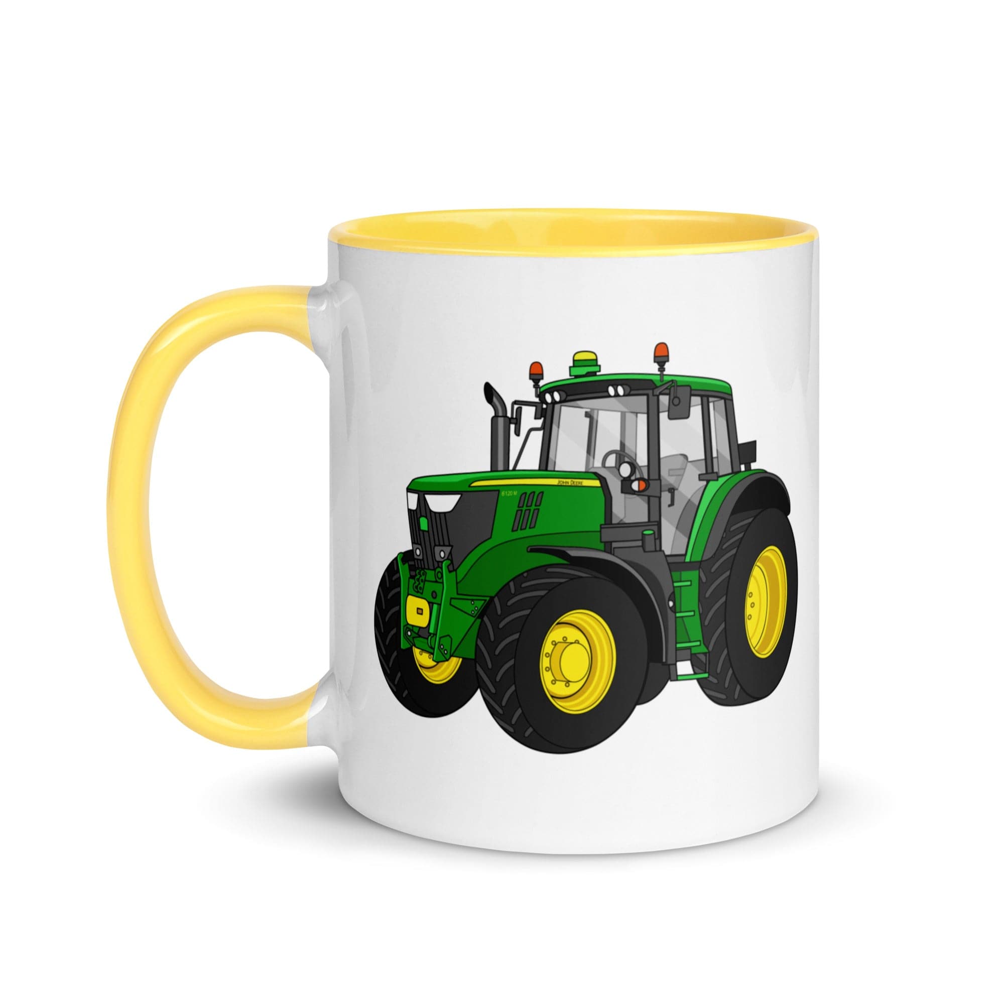 The Tractor Mugs Store John Deere 6120 M | Mug with Color Inside Quality Farmers Merch