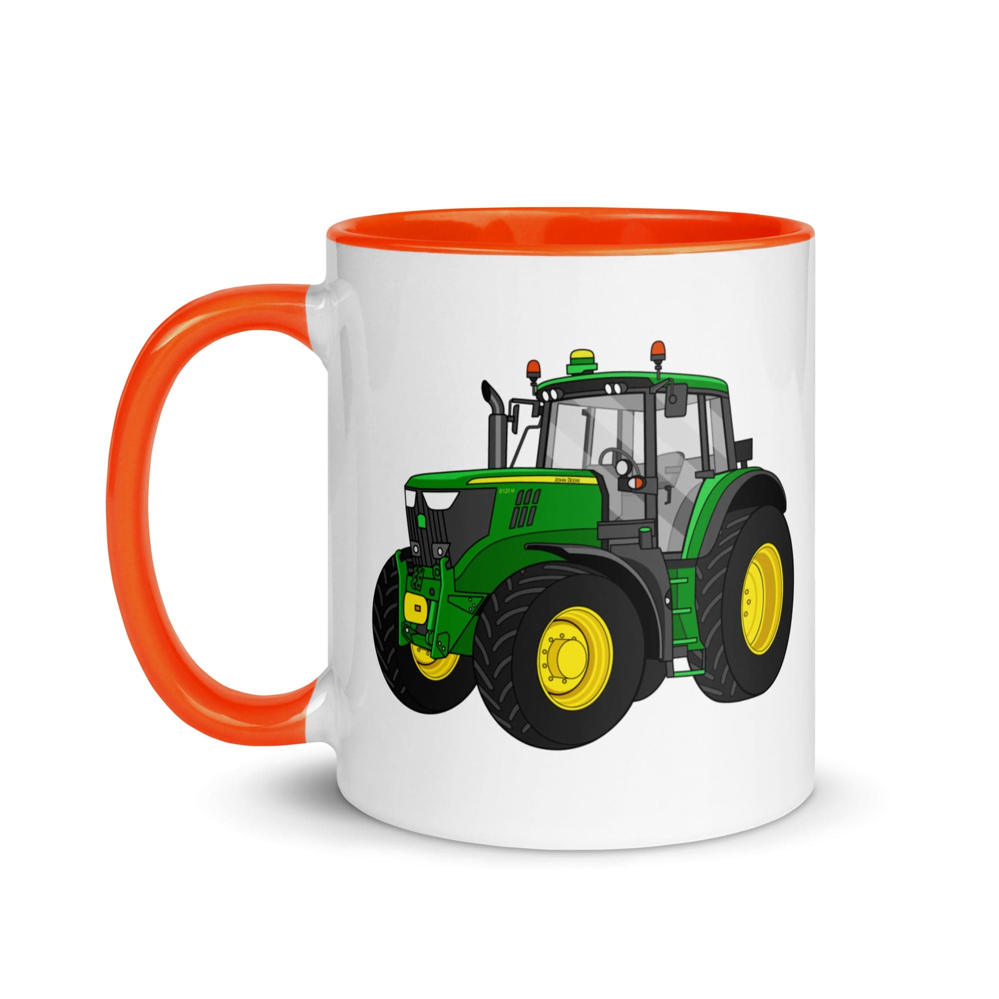 The Tractor Mugs Store John Deere 6120 M | Mug with Color Inside Quality Farmers Merch